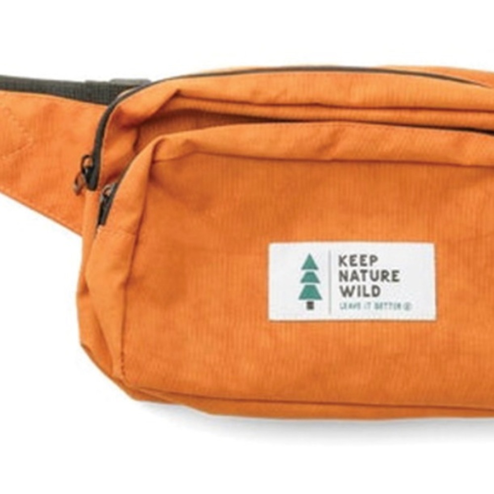 Keep Nature Wild Orange Belt Bag